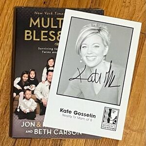 Autographed Copy of Multiple Blessings by Jon & Kate Gosselin and Beth Carson